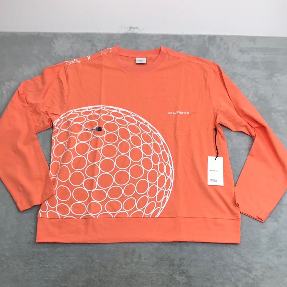 Students Golf The Cure Long Sleeve Tee IN Melon New with Tags